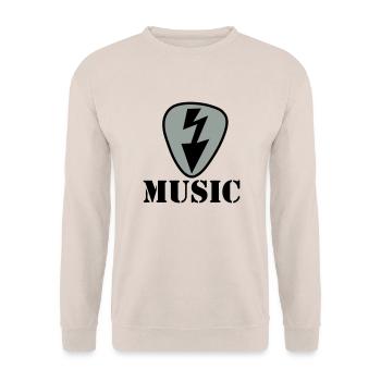 musique - Sweat-shirt Unisexe - sable - Devant - Alina (178cm) & Michal (187cm)