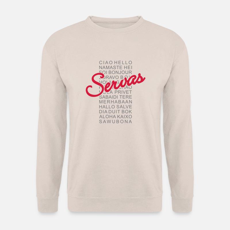 Servas Ciao Hello - Unisex Pullover - Sand