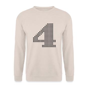 4 nummer - Unisex Sweatshirt - sand - Front - Alina (178cm) & Michal (187cm)