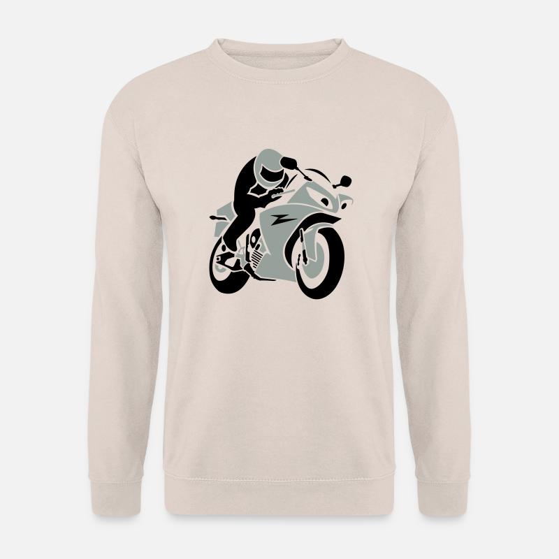 Motorradfahrer/ motorbike racer (2c) - Unisex Pullover - Sand