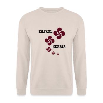 Multiple Croix Euskal Herria - Sweat-shirt Unisexe - sable - Devant - Alina (178cm) & Michal (187cm)
