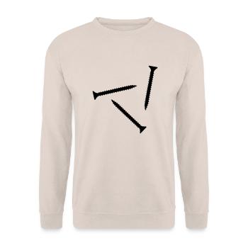 Schraube - Unisex Pullover - Sand - Vorne - Alina (178cm) & Michal (187cm)