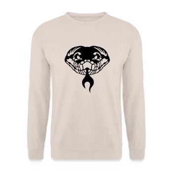 stammes schlange zunge viper 1202 - Sweat-shirt Unisexe - sable - Devant - Alina (178cm) & Michal (187cm)