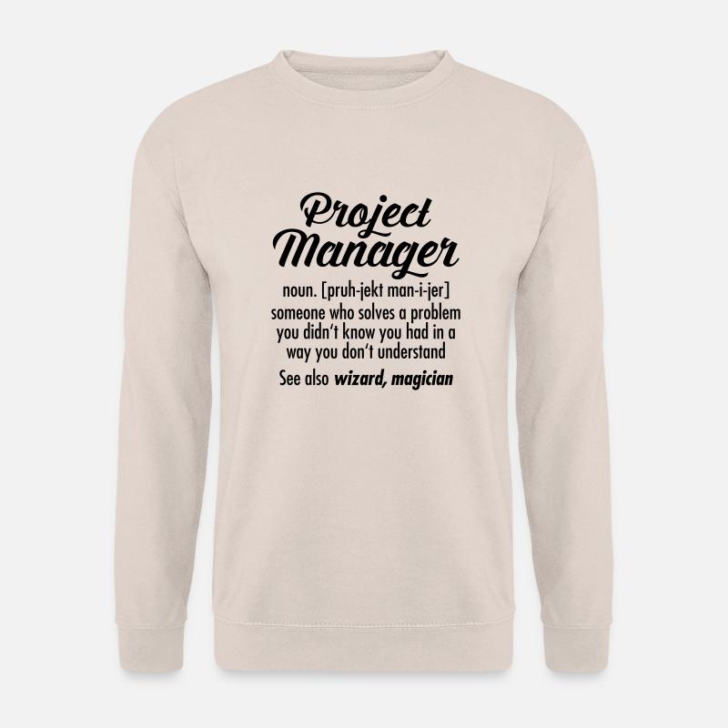 Project Manager - Definition - Unisex Sweatshirt - sand