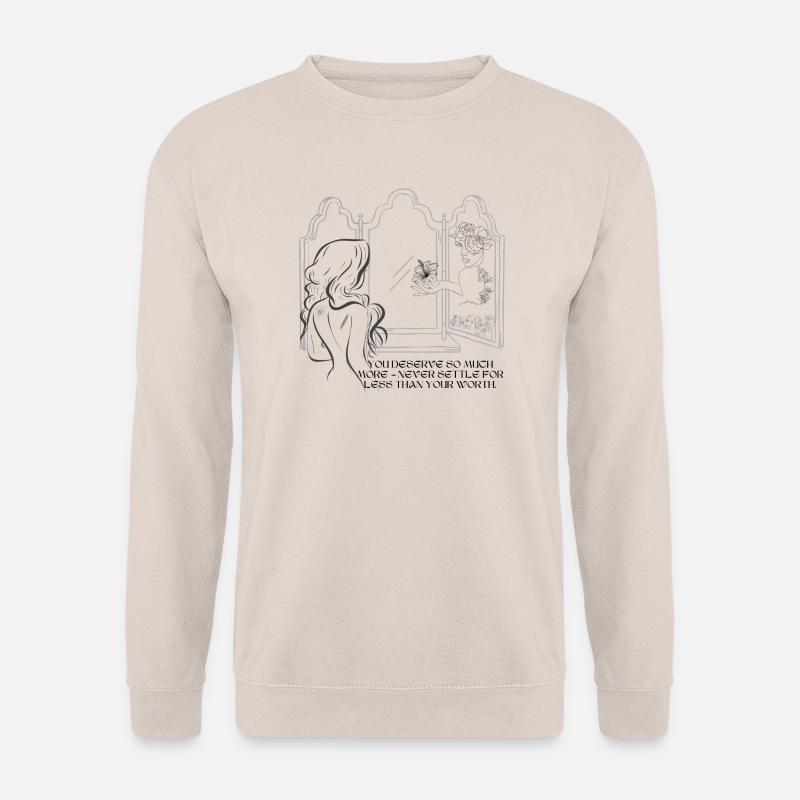Spiegel der Selbstwertstärke - Unisex Pullover - Sand