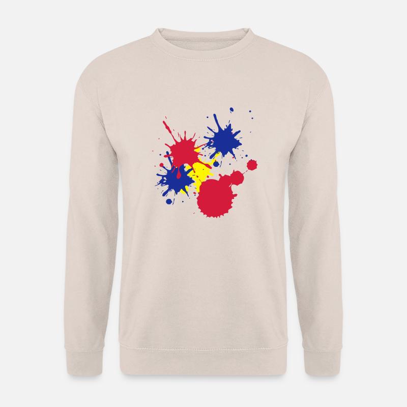 Farbkleckse - Unisex Pullover - Sand