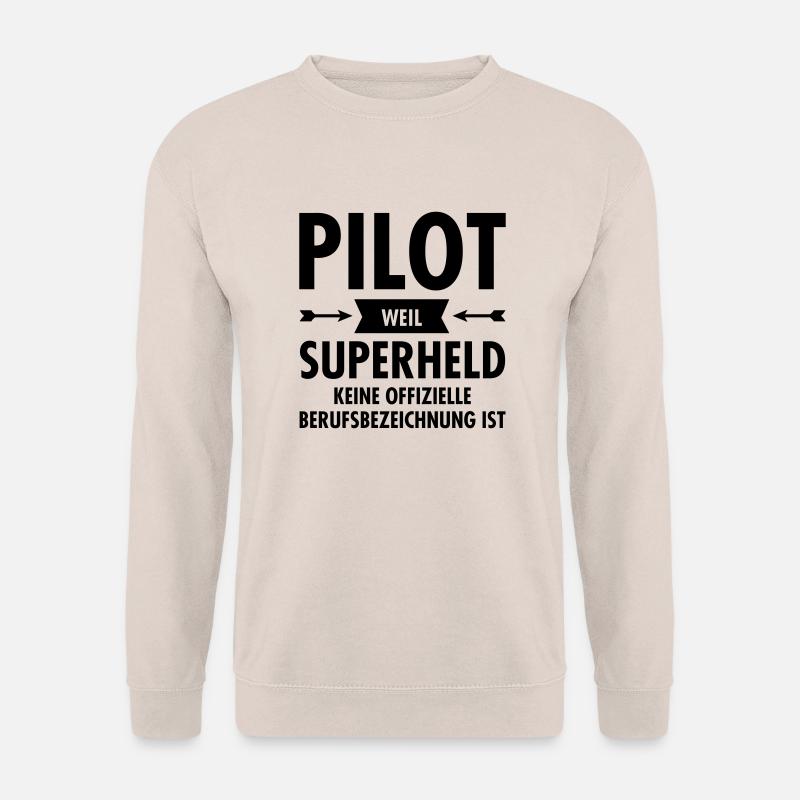 Pilot Superheld - Unisex Sweatshirt - sand
