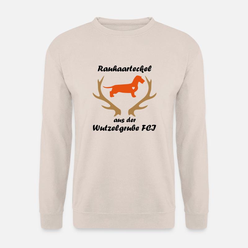 Wutzelgrube Logo Geweih - Unisex Pullover - Sand
