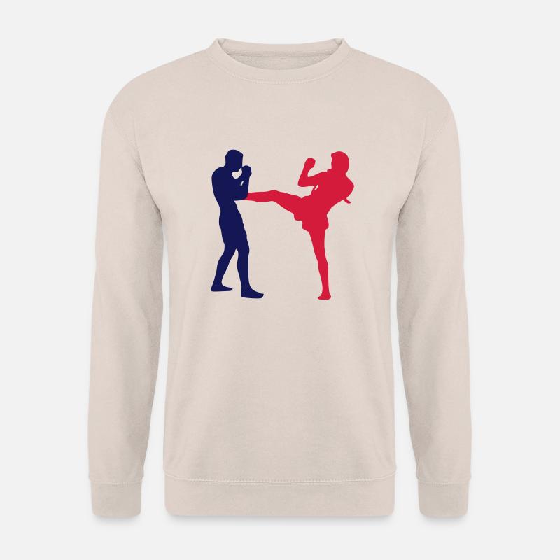 Muaythai front kick - Unisex Pullover - Sand