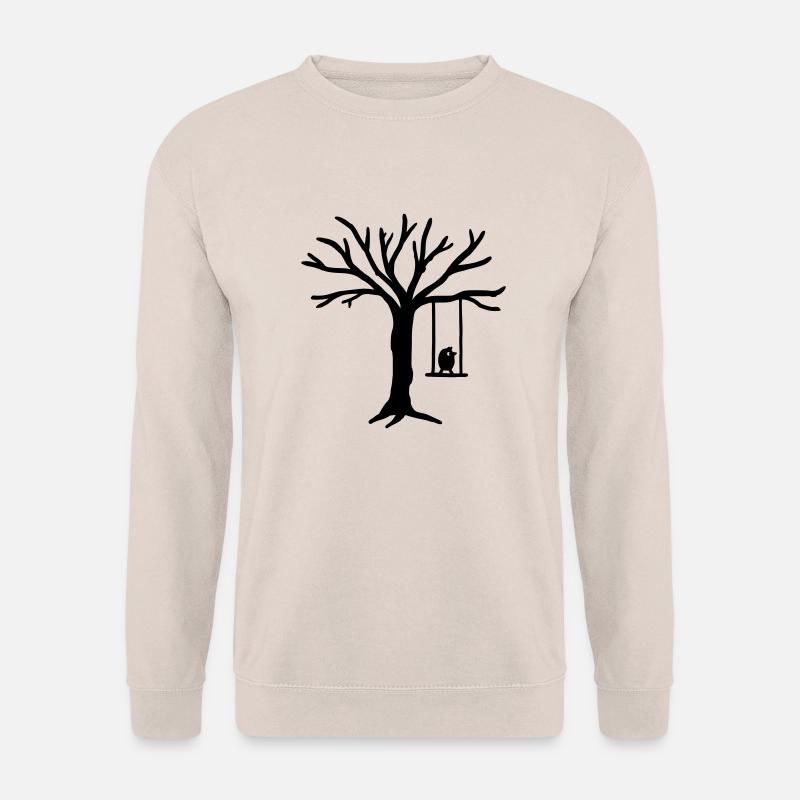 Bird Tree Swing - Unisex Sweatshirt - sand