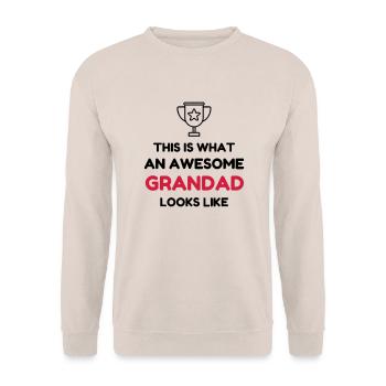 Papy Papi Grand-Père Retraite famille - Sweat-shirt Unisexe - sable - Devant - Alina (178cm) & Michal (187cm)