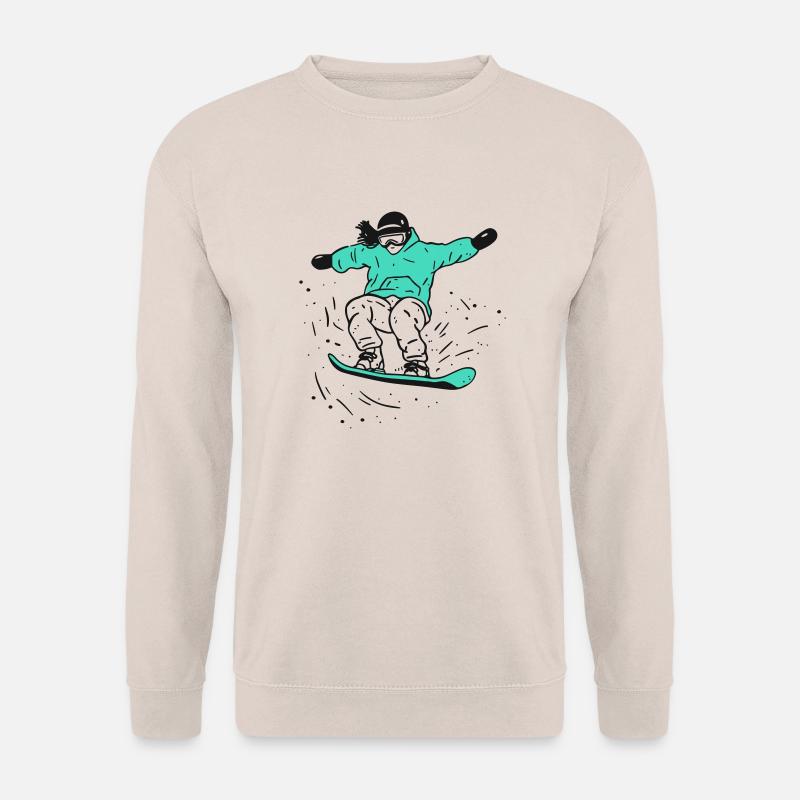 Snowboard-Aktion - Unisex Pullover - Sand