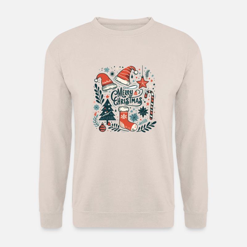 Weihnachtsillustration - Unisex Pullover - Sand