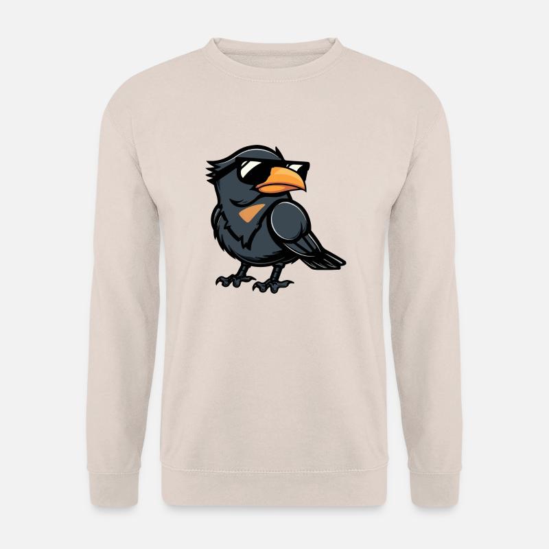 Rabe Krähe Comic Cool - Unisex Pullover - Sand
