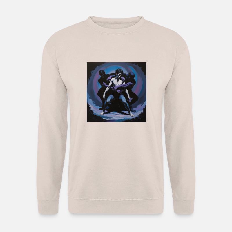 Innere Dämonen – im Griff der Schatten - Unisex Pullover - Sand