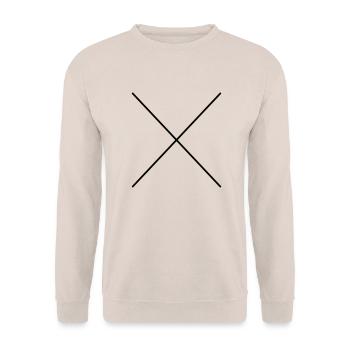 Kreuz - Unisex Pullover - Sand - Vorne - Alina (178cm) & Michal (187cm)