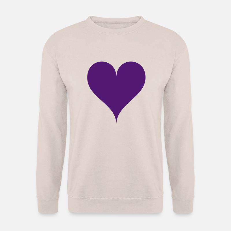 Lila Kleine Love Heart - Unisex Pullover - Sand