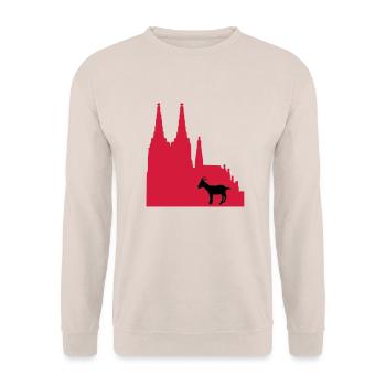stadt_koeln - Unisex Sweatshirt - sand - Front - Alina (178cm) & Michal (187cm)