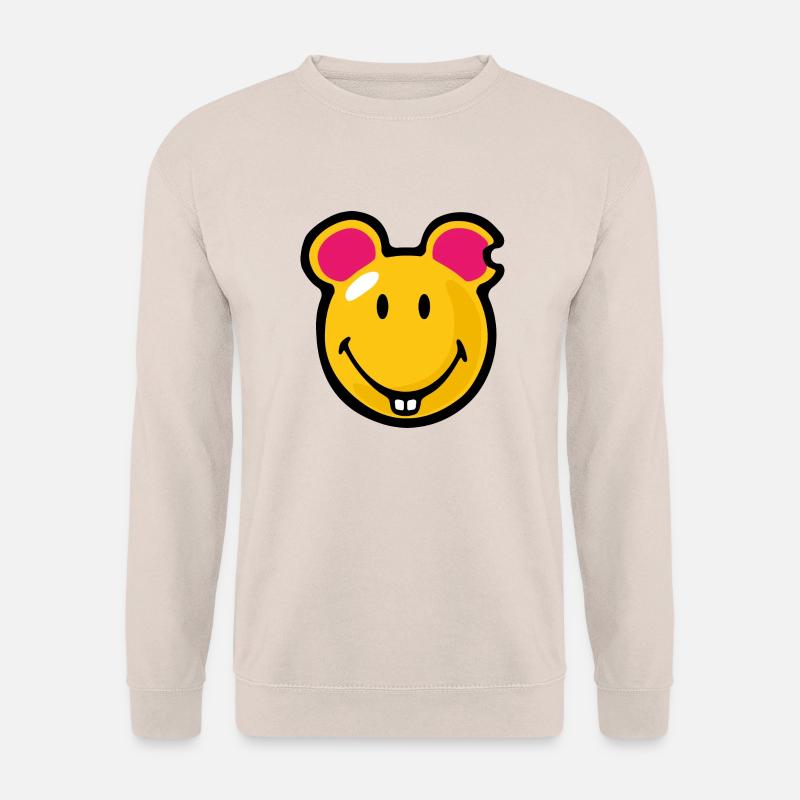 Smiley Mouse - Unisex Pullover - Sand