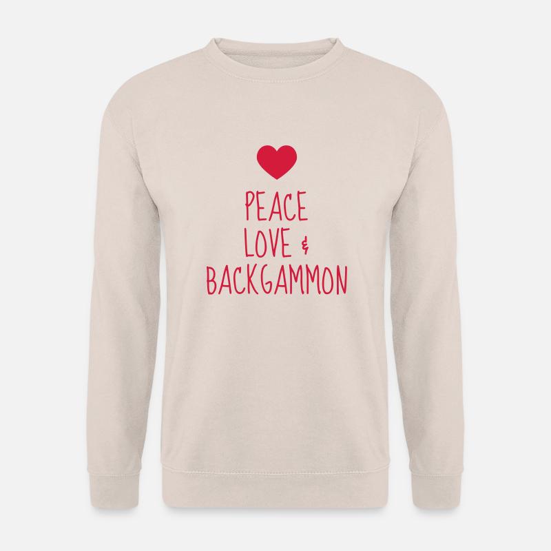 Backgammon / Spiel / Player / Schach - Unisex Pullover - Sand