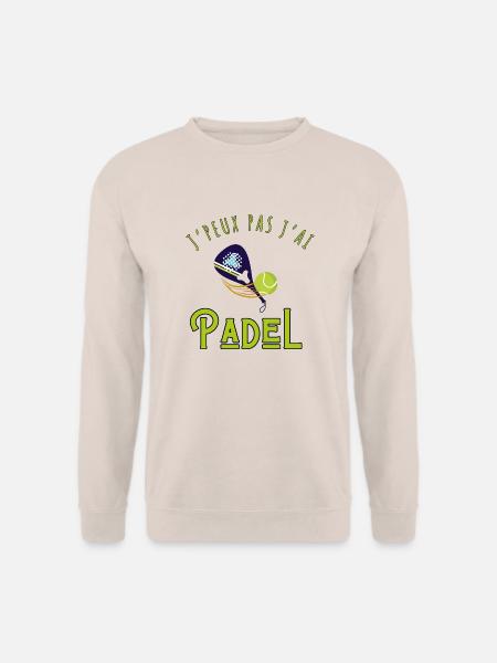 Ich kann kein Padel haben - Padel Geschenkidee - Unisex Pullover - Sand