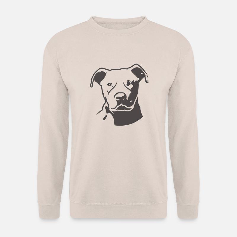 pitbull_head_front - Unisex Sweatshirt - sand