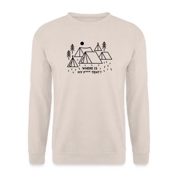 Where is my tent? - Unisex Pullover - Sand - Vorne - Alina (178cm) & Michal (187cm)