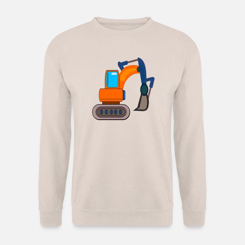 BAUSTELLE BAGGER KINDER BAGGERN - Unisex Pullover - Sand