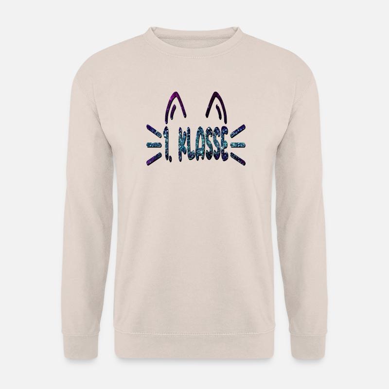 1. Klasse Erstklässlerin - Katzen - Unisex Pullover - Sand