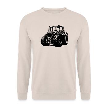 Tracteur allemand robuste avec des jantes rouges - Sweat-shirt Unisexe - sable - Devant - Alina (178cm) & Michal (187cm)