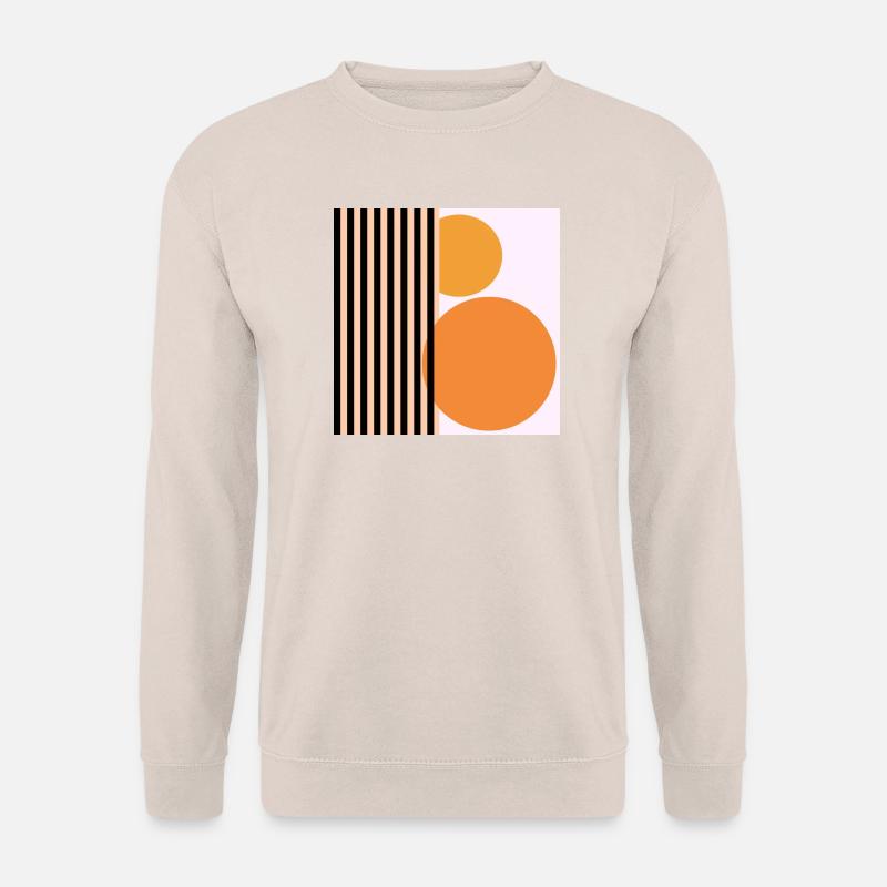 RETRO GEOMETRY - ABSTRACT ART - Unisex Sweatshirt - sand