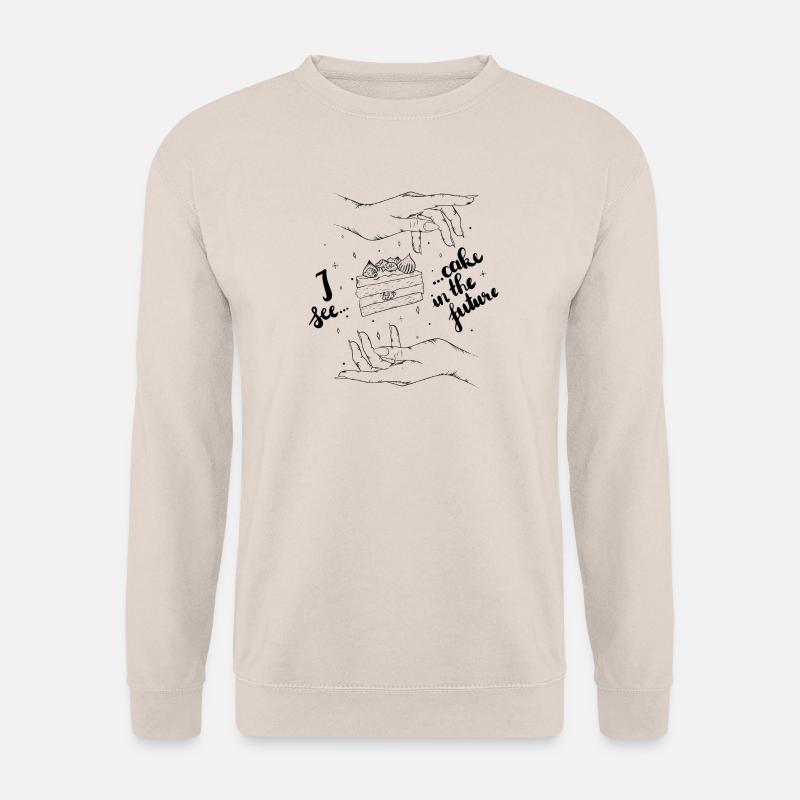 I see... cake in the future - Unisex Pullover - Sand