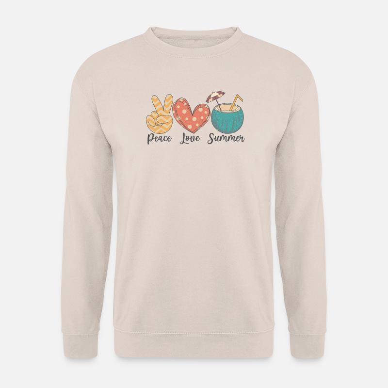 Frieden, Liebe, Sommer - Unisex Pullover - Sand