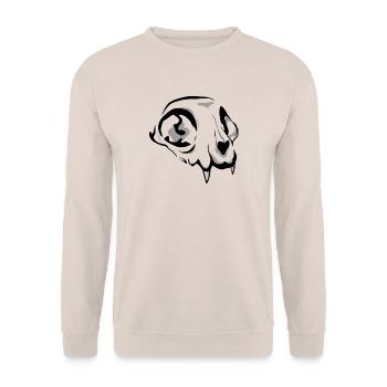 Crane de chat - Sweat-shirt Unisexe - sable - Devant - Alina (178cm) & Michal (187cm)