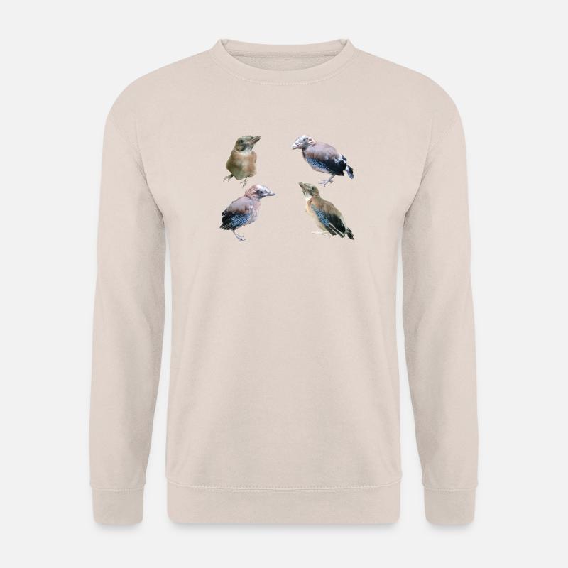 Eichelhäher Jungvögel - Unisex Pullover - Sand