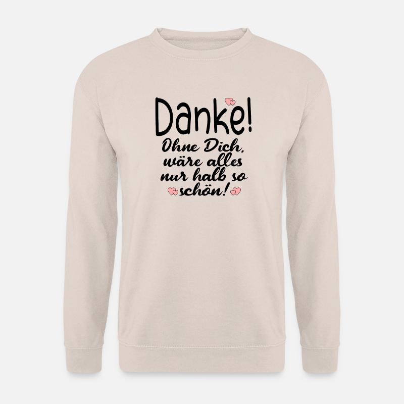 DANKE PARTNERSCHAFT FREUNDSCHAFT - Unisex Pullover - Sand