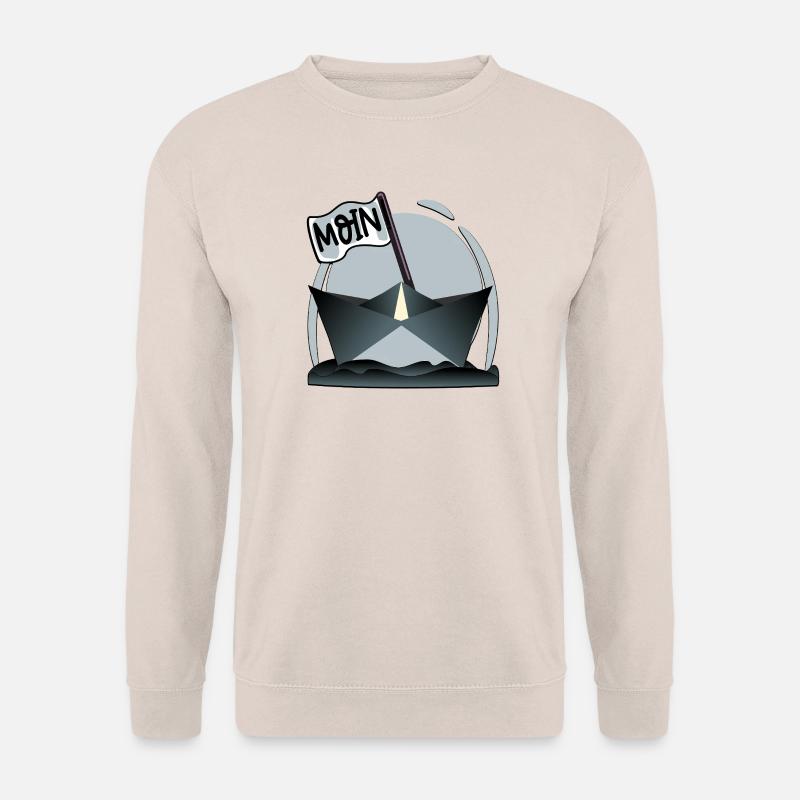 Papierschiff Papierboot MOIN - Unisex Pullover - Sand