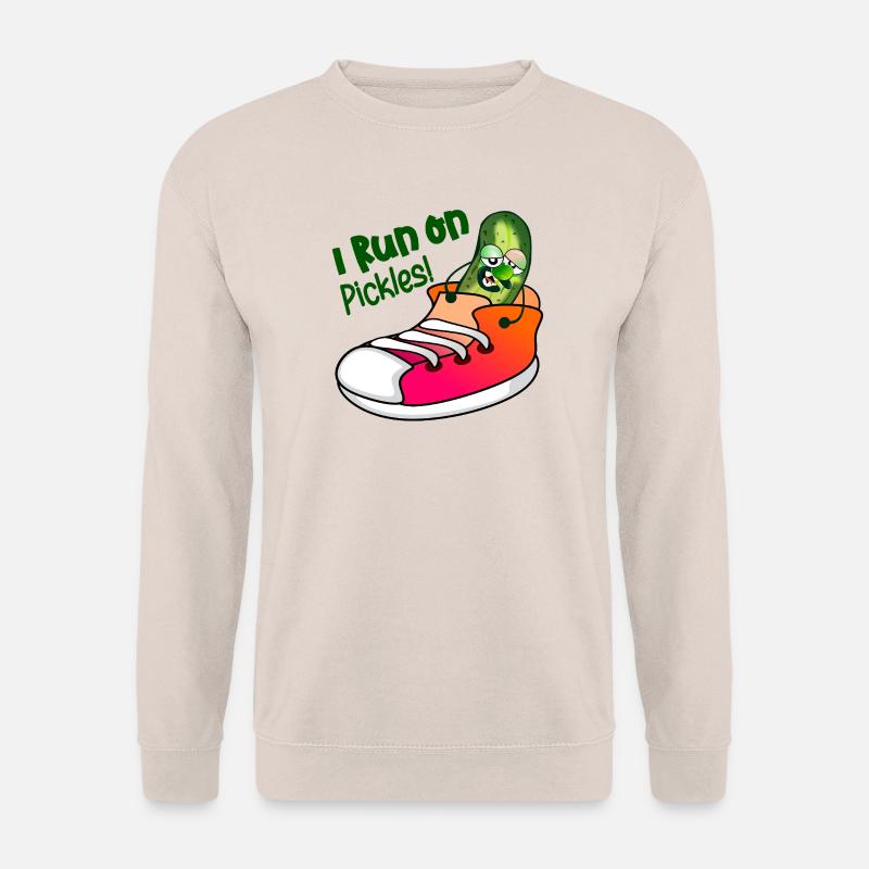 ICH LAUFE AUF GURKEN - Unisex Pullover - Sand