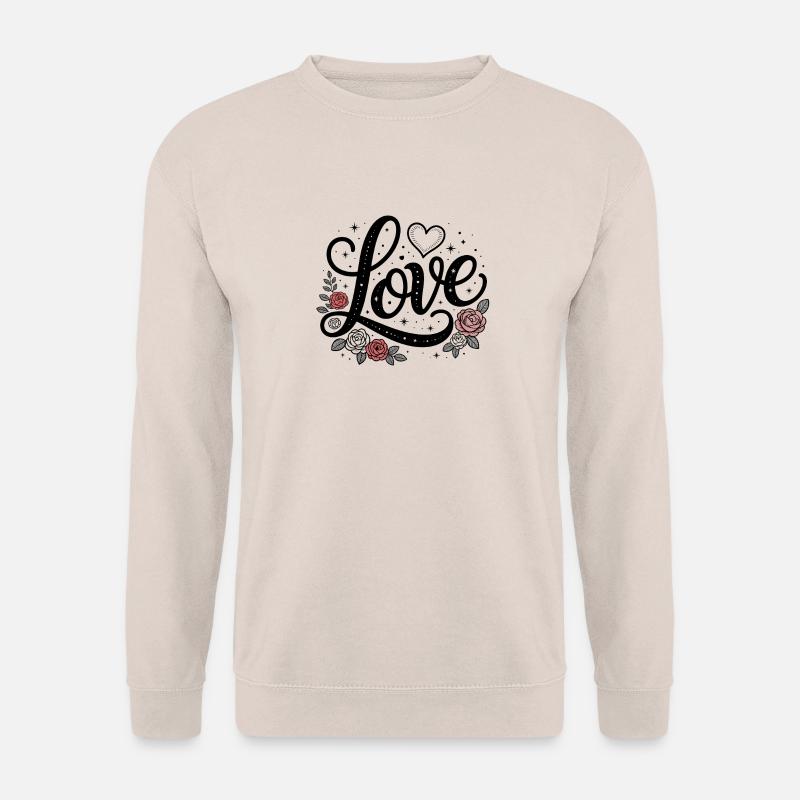 Liebe - Cooles Liebeslogo - Unisex Pullover - Sand