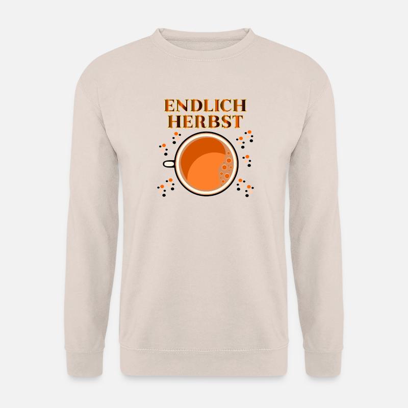ENDLICH HERBST GETRÄNKE - Unisex Pullover - Sand