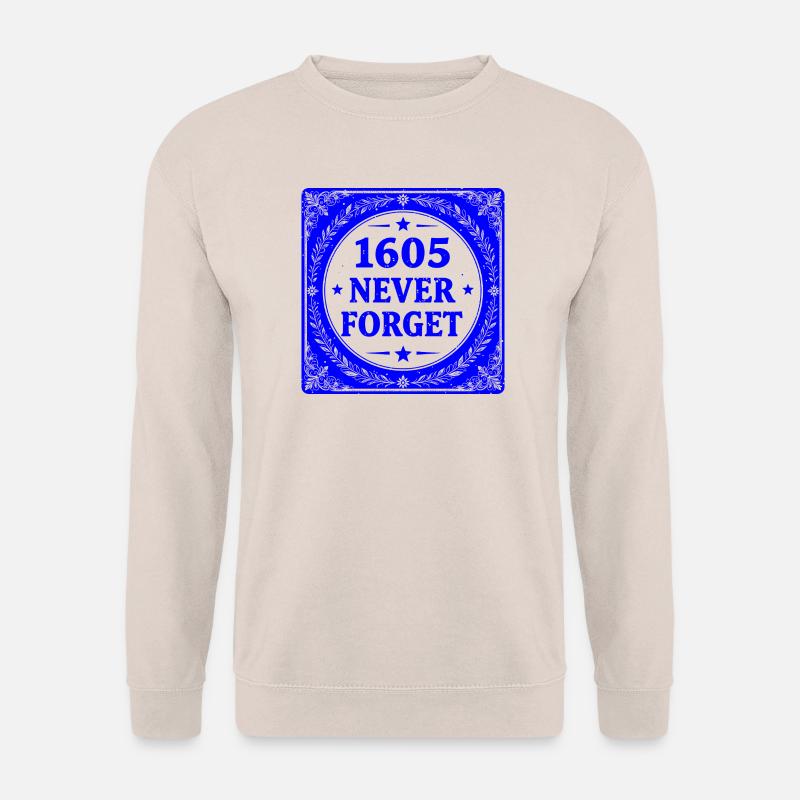 Blauer Schießpulver-Stempel - Unisex Pullover - Sand