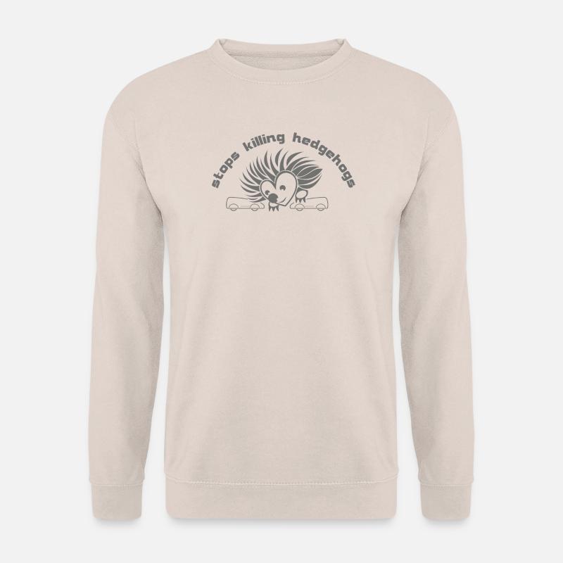 stoppt_das_Igel_toeten_002 - Unisex Pullover - Sand