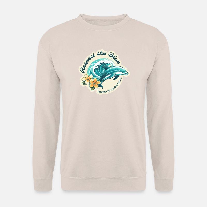 Protect the Blue - Delfin - Unisex Pullover - Sand