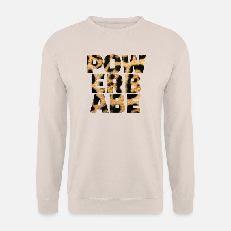 Power Babe Leopard Statement - Unisex Sweatshirt - sand