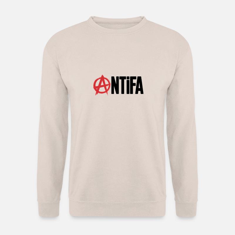 Anarchy Antifa - Antifascists Tee - Unisex Sweatshirt - sand