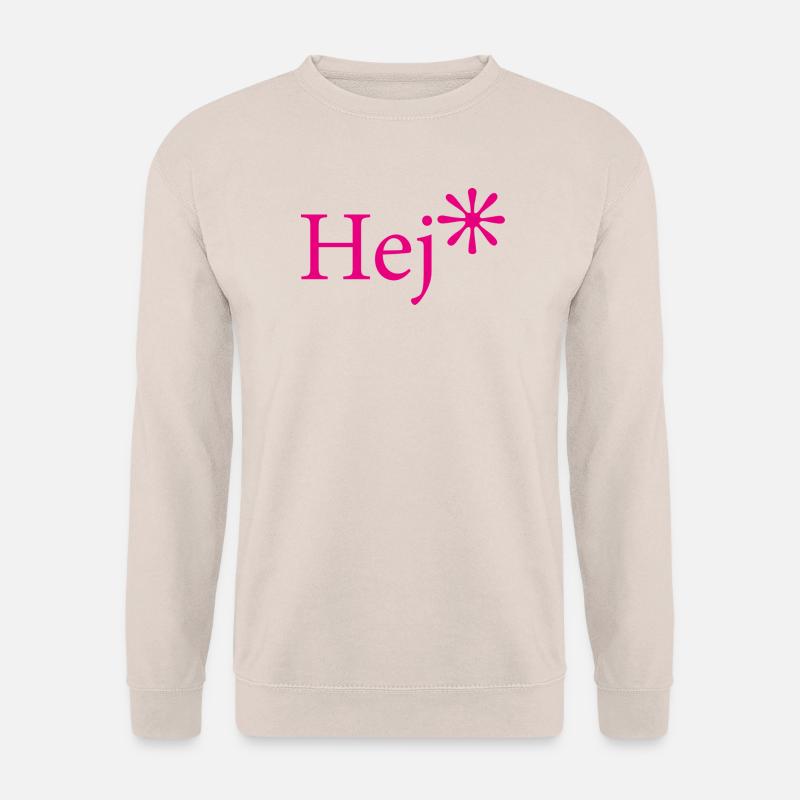 Hej Pink Sternchen Gruß - Unisex Pullover - Sand