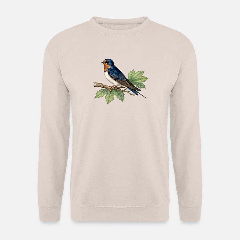 Hirondell auf laurigem Ast - Unisex Pullover - Sand