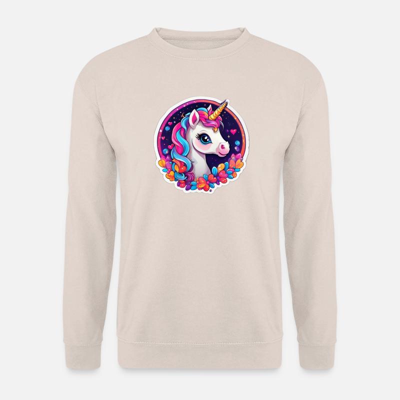 Sternenregenbogen-Einhorn - Unisex Pullover - Sand