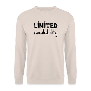 Begrenzte Verfügbarkeit, Schwarz - Unisex Pullover - Sand - Vorne - Alina (178cm) & Michal (187cm)