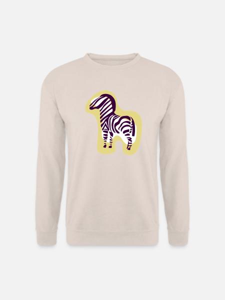 animals_zebra - Unisex Pullover - Sand